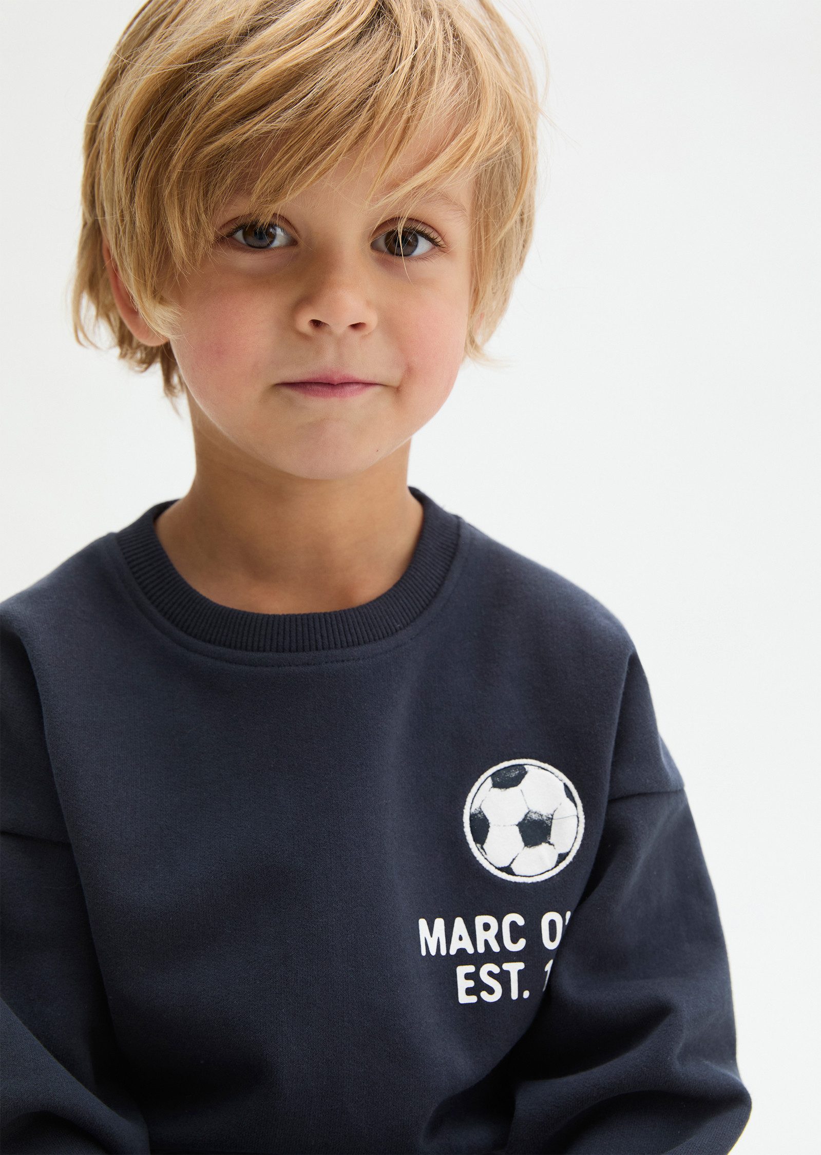 Marc O'Polo Junior Sweatshirt für Jungs bis Größe 122, großer Rückenprint
