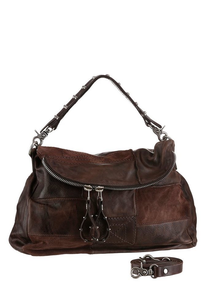 A.S.98 Shopper, aus hochwertigem Leder, mit Nieten verziert online