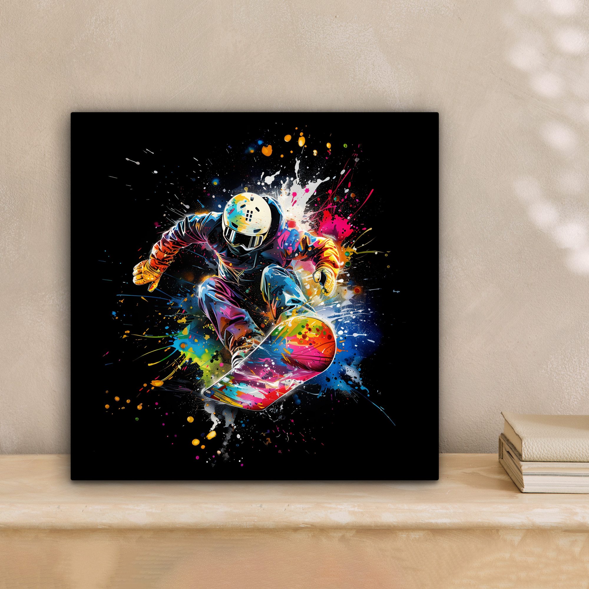 OneMillionCanvasses® Leinwandbild Graffiti - Sport - Snowboarden - Wintersp günstig online kaufen