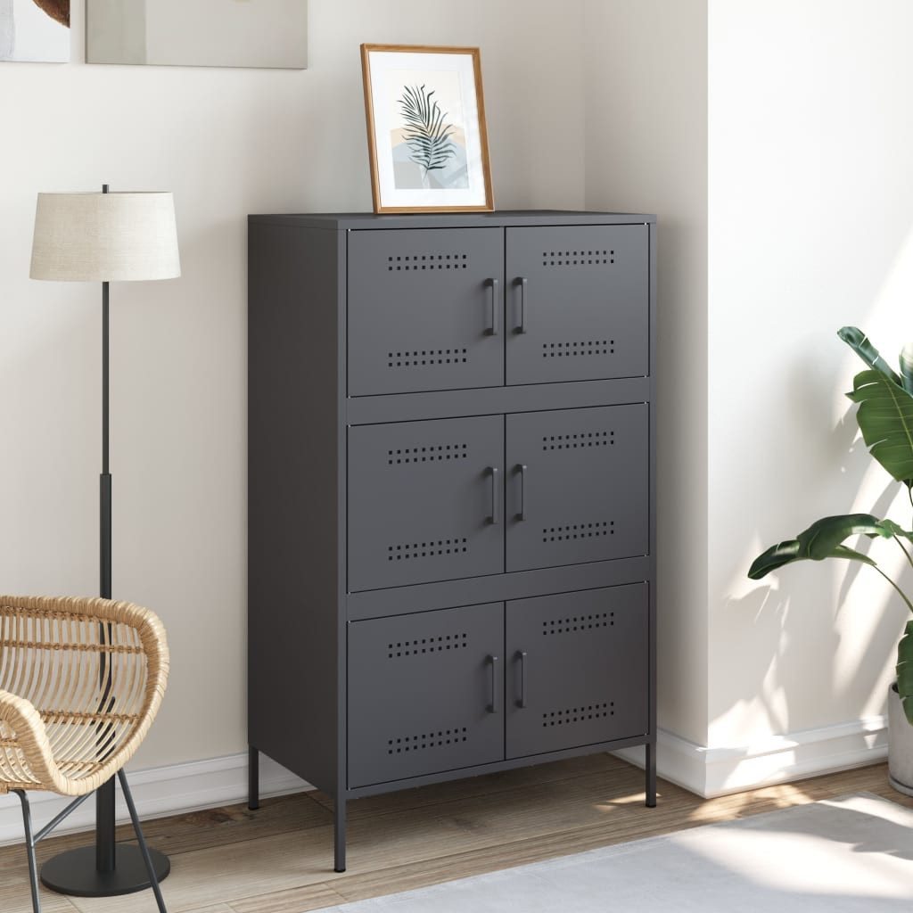vidaXL Highboard Highboard Anthrazit 68x39x113 cm günstig online kaufen
