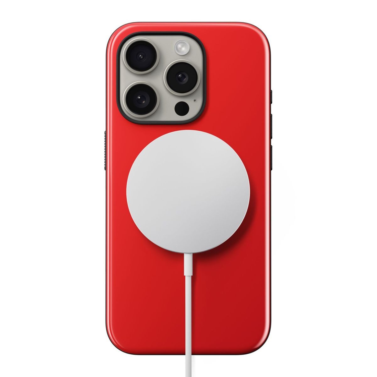 Nomad Smartphone-Hülle Sport Case iPhone 15 Pro Night Watch Red