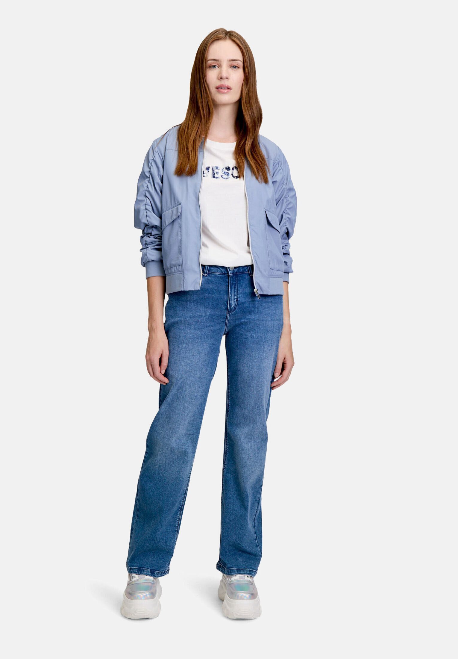 Cartoon Jackenblazer Damen mit Raffung Raffung