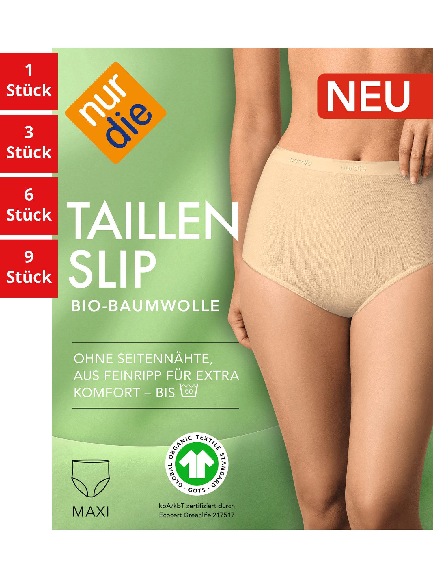 Taillenslip GOTS BioBaumwolle Damen