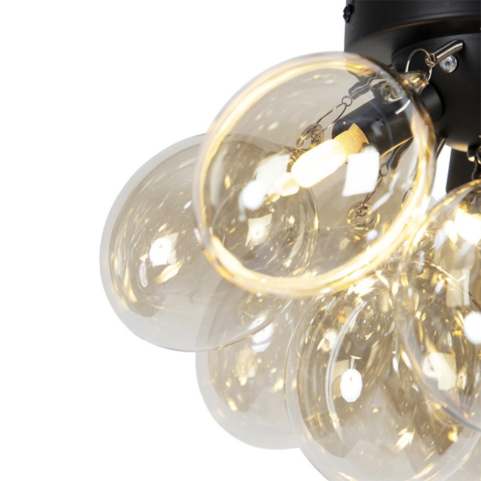 Qazqa Deckenleuchte Uvas, ohne Leuchtmittel, G9, Gold/Messing, Design, Glas günstig online kaufen