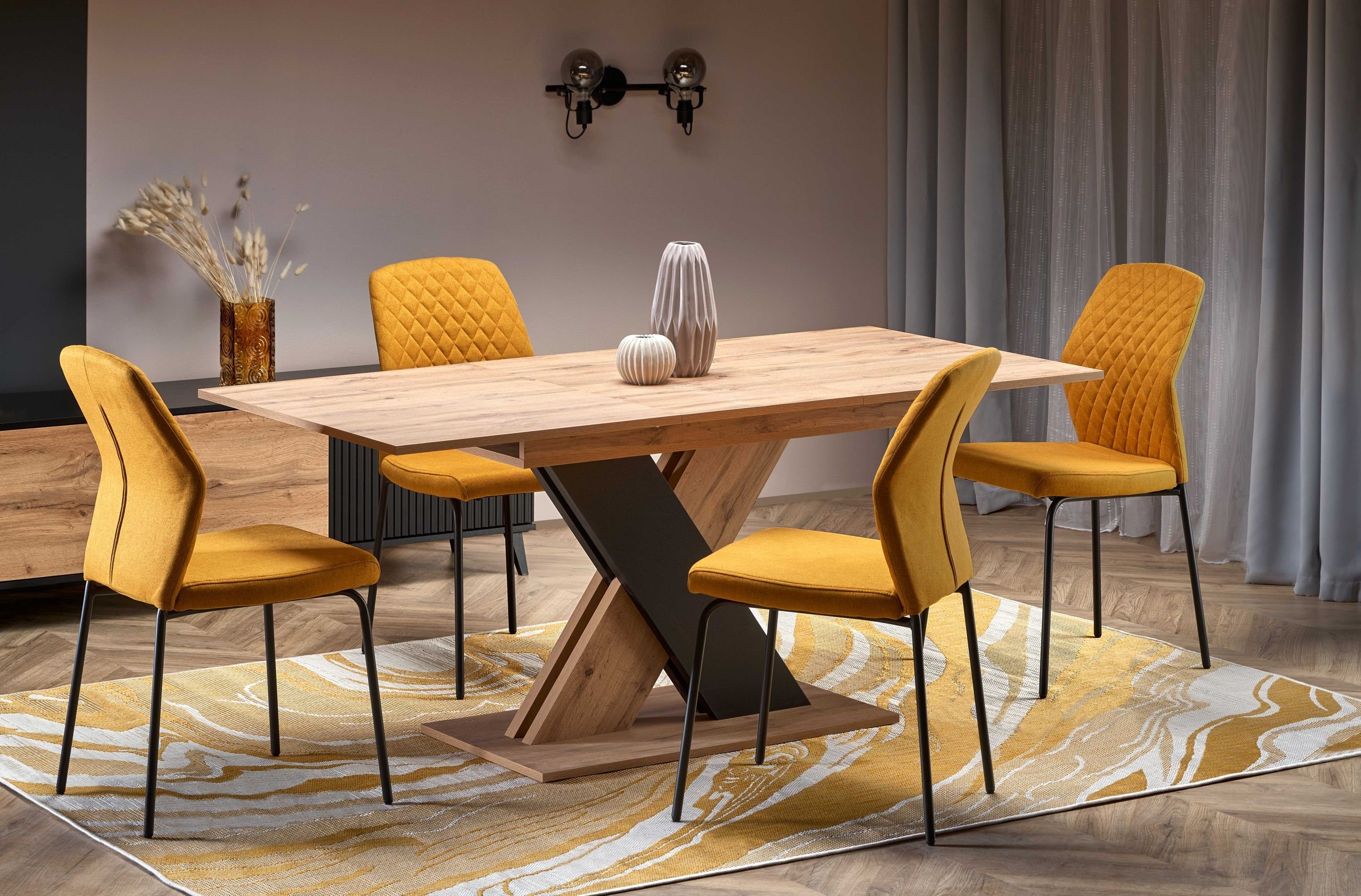 designimpex Esstisch Design HA-111 Tisch Eiche günstig online kaufen