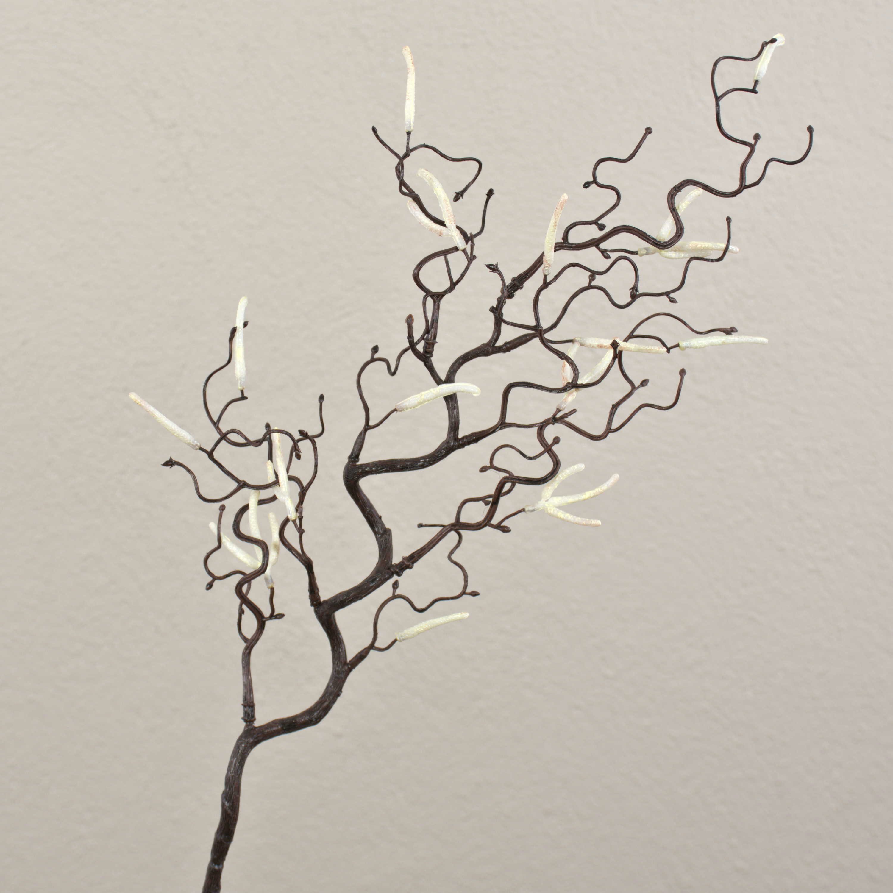 Kunstzweig Künstlicher Haselnusszweig Bolton mit Kätzchen, braun, 65 cm Haselnussstrauch, artplants, Höhe 65.0 cm