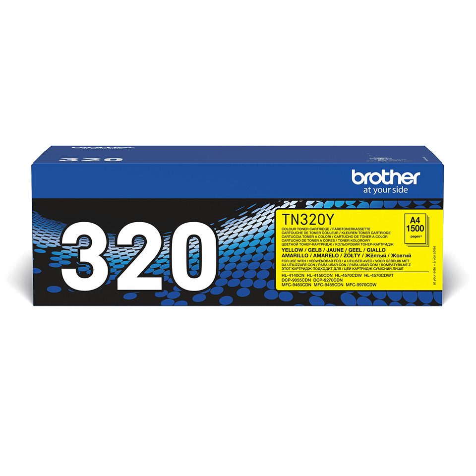 Brother Toner TN-320Y Gelb (ca. 1500 Seiten) Tintenpatrone