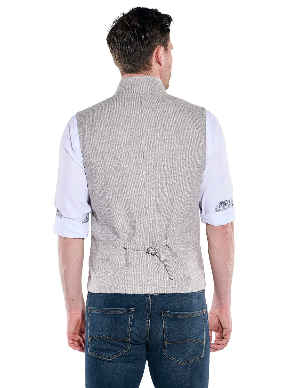 Engbers Anzugweste Herren Sakko-Weste mit Zipper, Beige