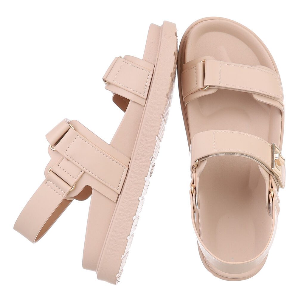 Ital-Design Elegante Damen Sandalen mit Strass-Details günstig online kaufen