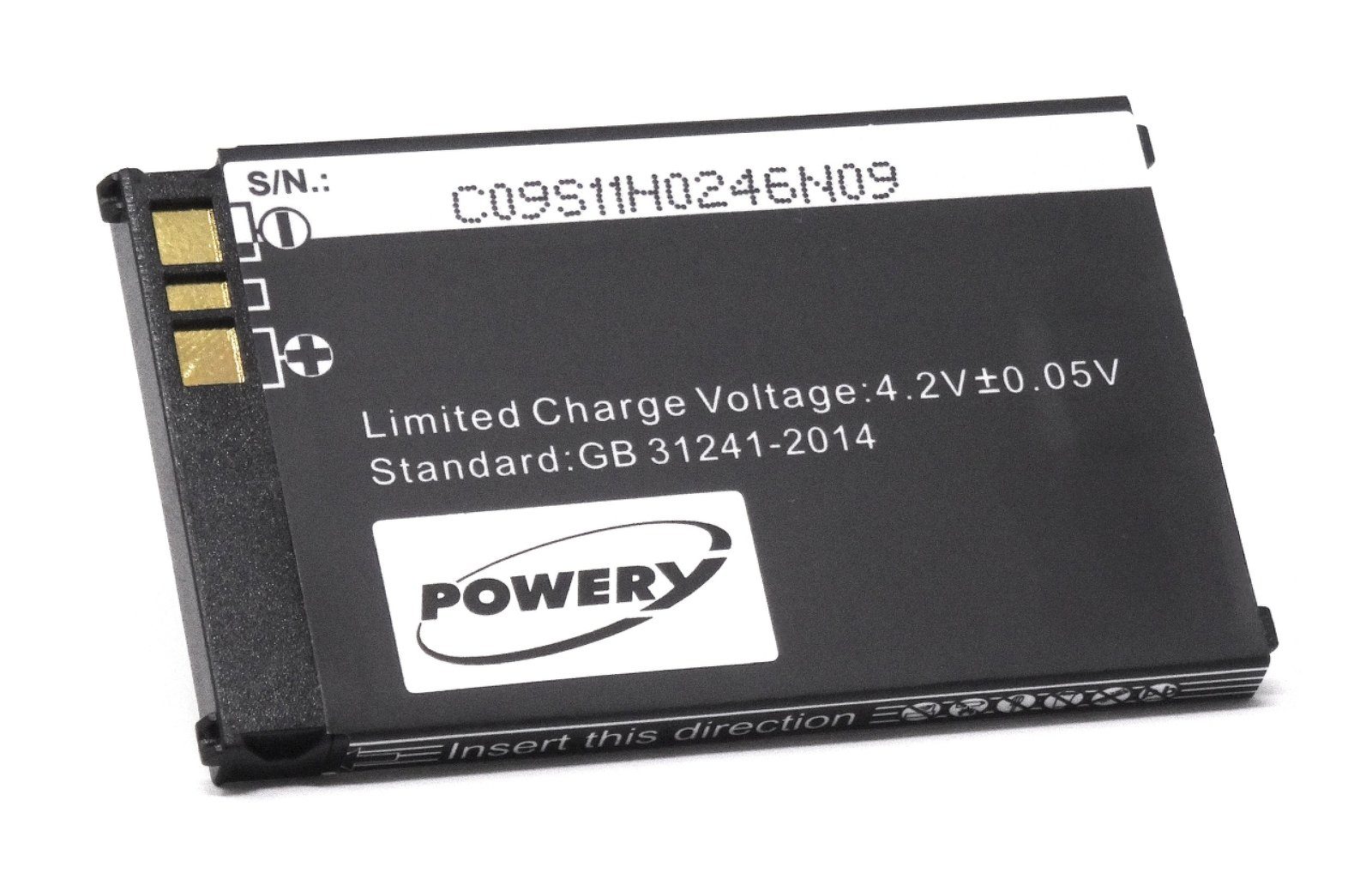 Powery Akku für Sharp GX25 Handy-Akku 950 mAh (3.7 V)