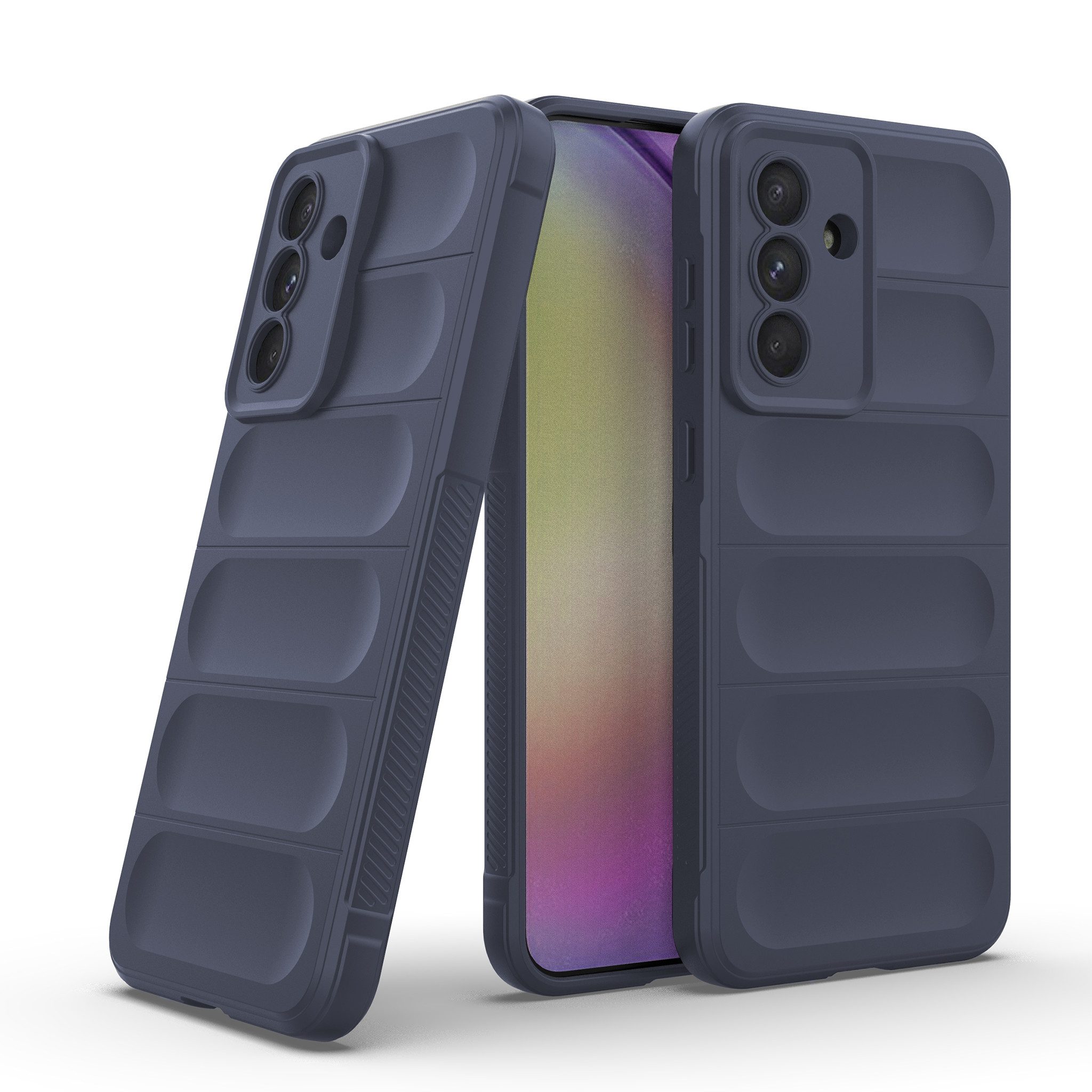 Tec-Expert Handyhülle Cover Hülle für Samsung Galaxy A56 5G 6.7 Zoll, 6.7, Case mit Griffzonen und Mikrofaser Inlay