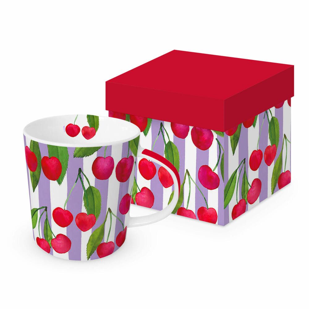 PPD Tasse Cherry & Stripes Trend Mug, 400 ml, Keramik