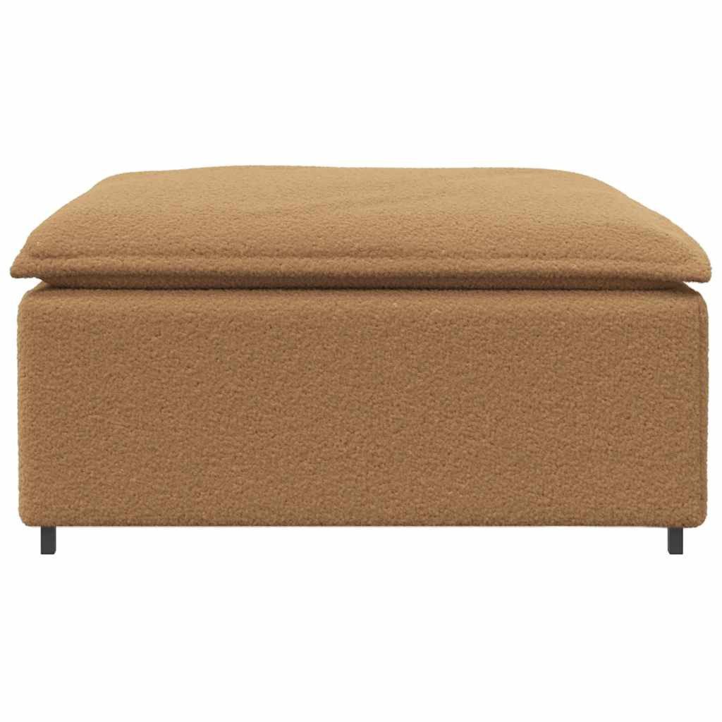 vidaXL Sofaelement Modulares Sofa Fußhocker-Modul Beige günstig online kaufen