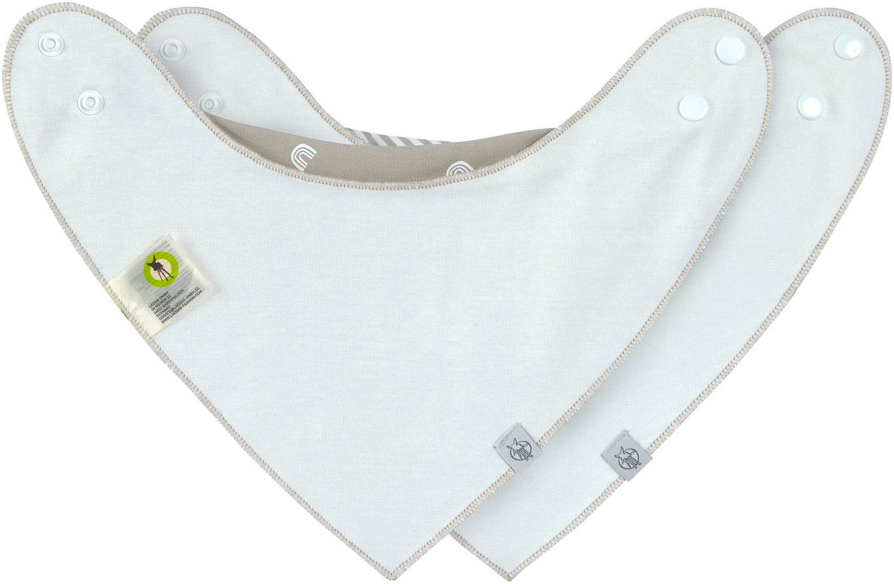 LÄSSIG Dreieckstuch Bandana, Rainbow, (Set, 2-St), für Babys; wasserdicht