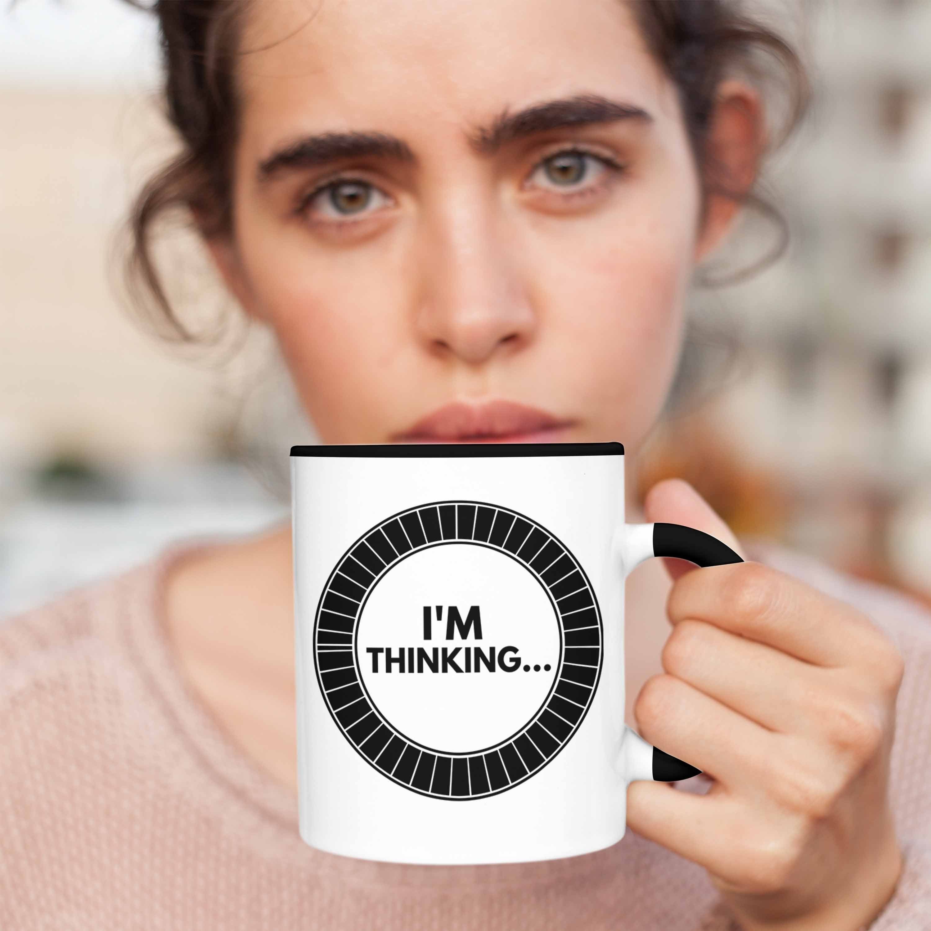 Trendation Tasse Gamer Geburtstag Geschenk Lustige I'm Tasse - Schwarz Geschenkidee Gamer Thinkin Zocker Trendation Gamergirl