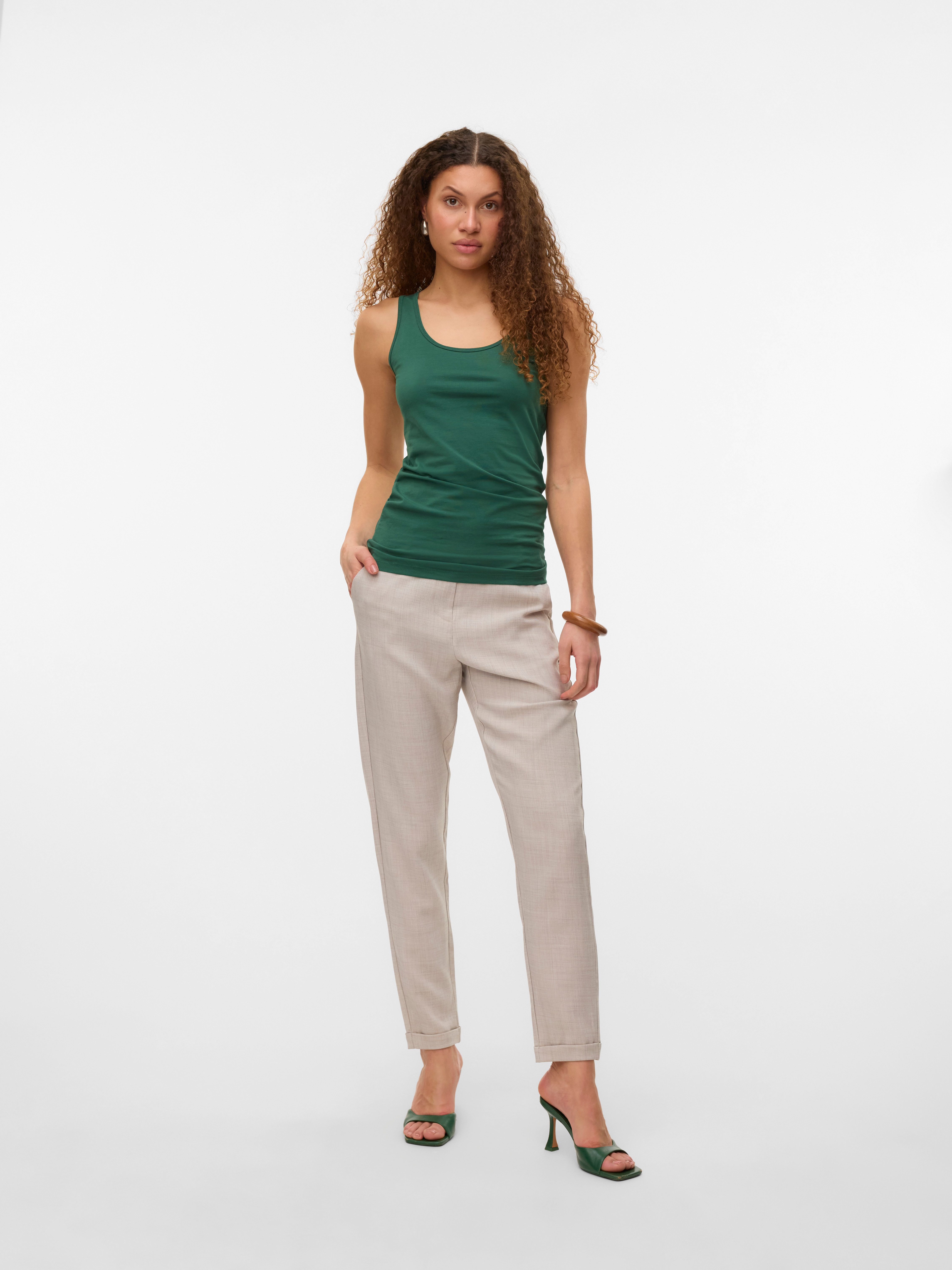 Vero Moda Tanktop VMLULU LONG TANK TOP JRS GA NOOS Baumwollmischung, regular fit