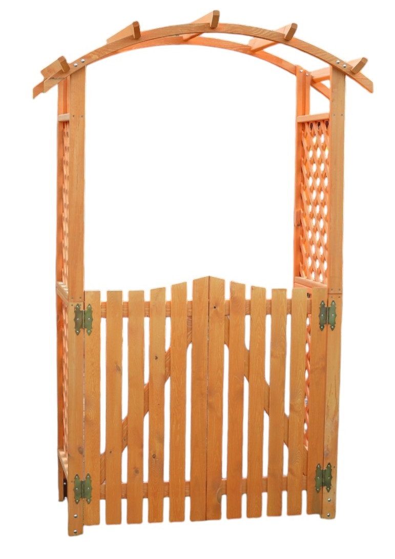 promadino Rosenbogen Pergola Diana, BxTxH: 132x70x206 cm, mit Türen