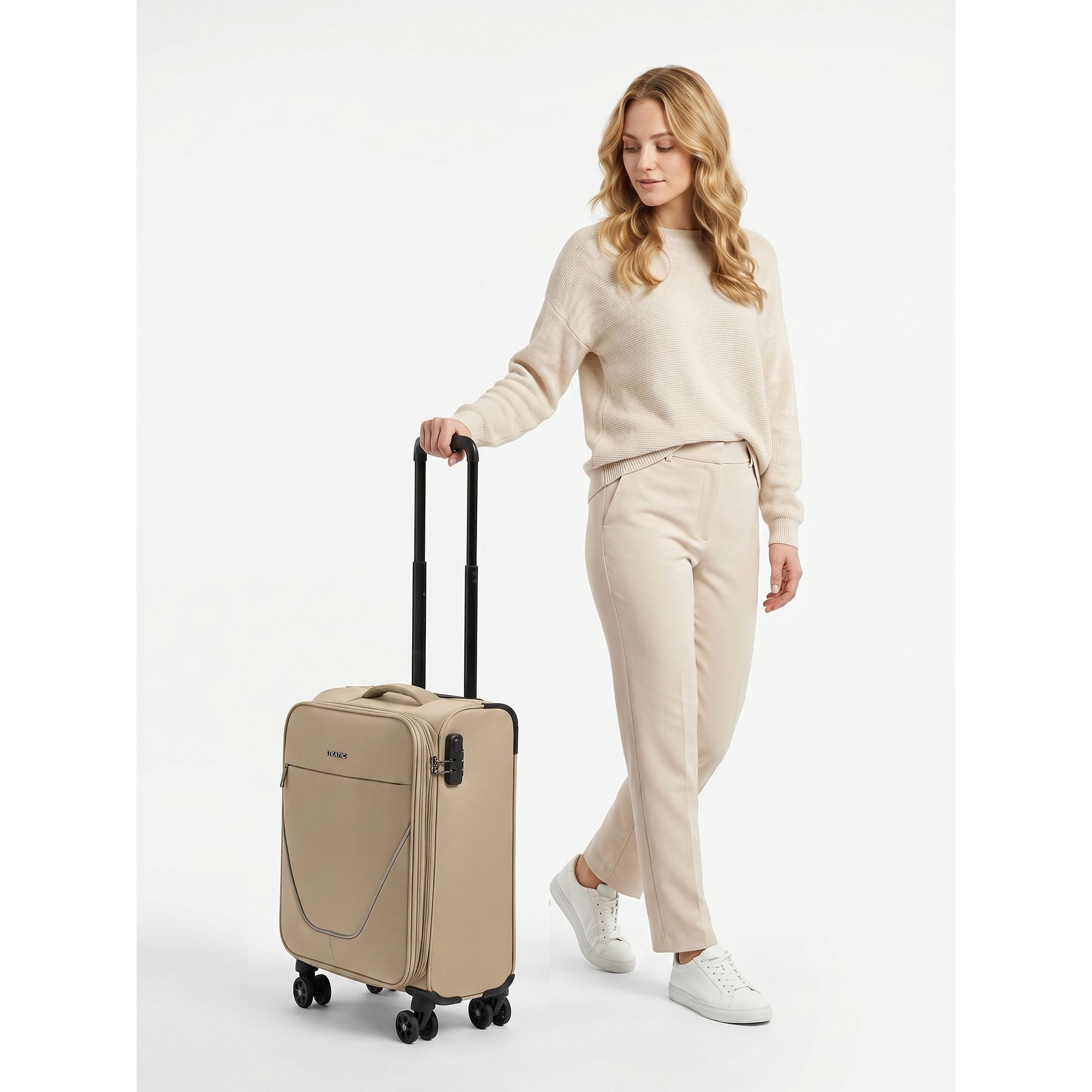 Stratic Handgepäck-Trolley taska, 4 Rollen, Polyester