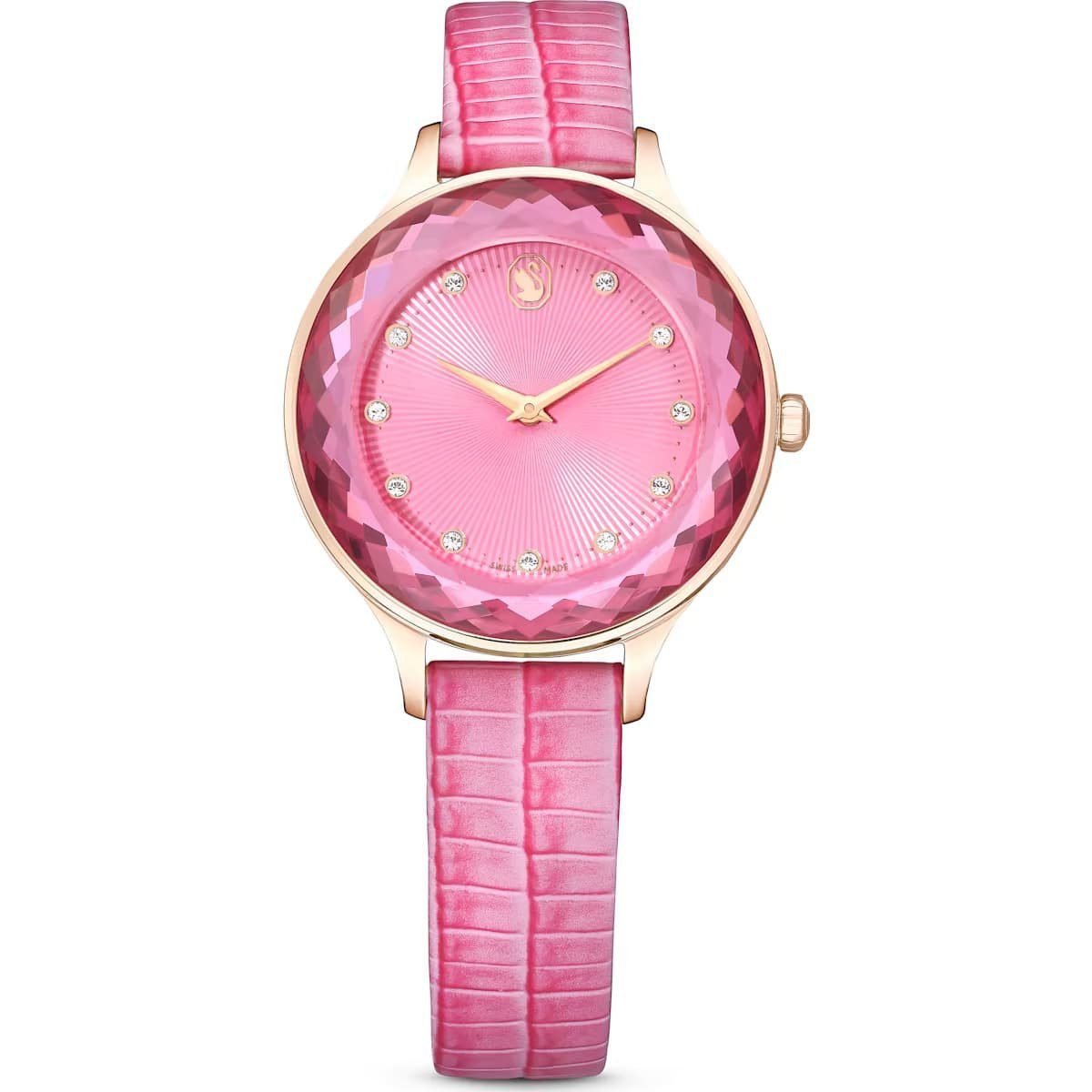 Schweizer Uhr Swarovski Damen Uhr Octea Nova 5650030 Schweizer Produktion, Lederarmb