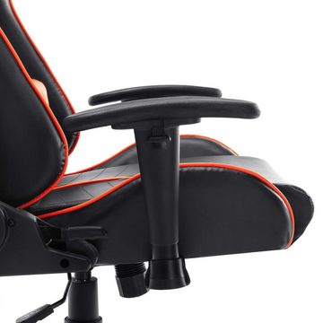 vidaXL Bürostuhl Gaming-Stuhl Schwarz und Orange Kunstleder