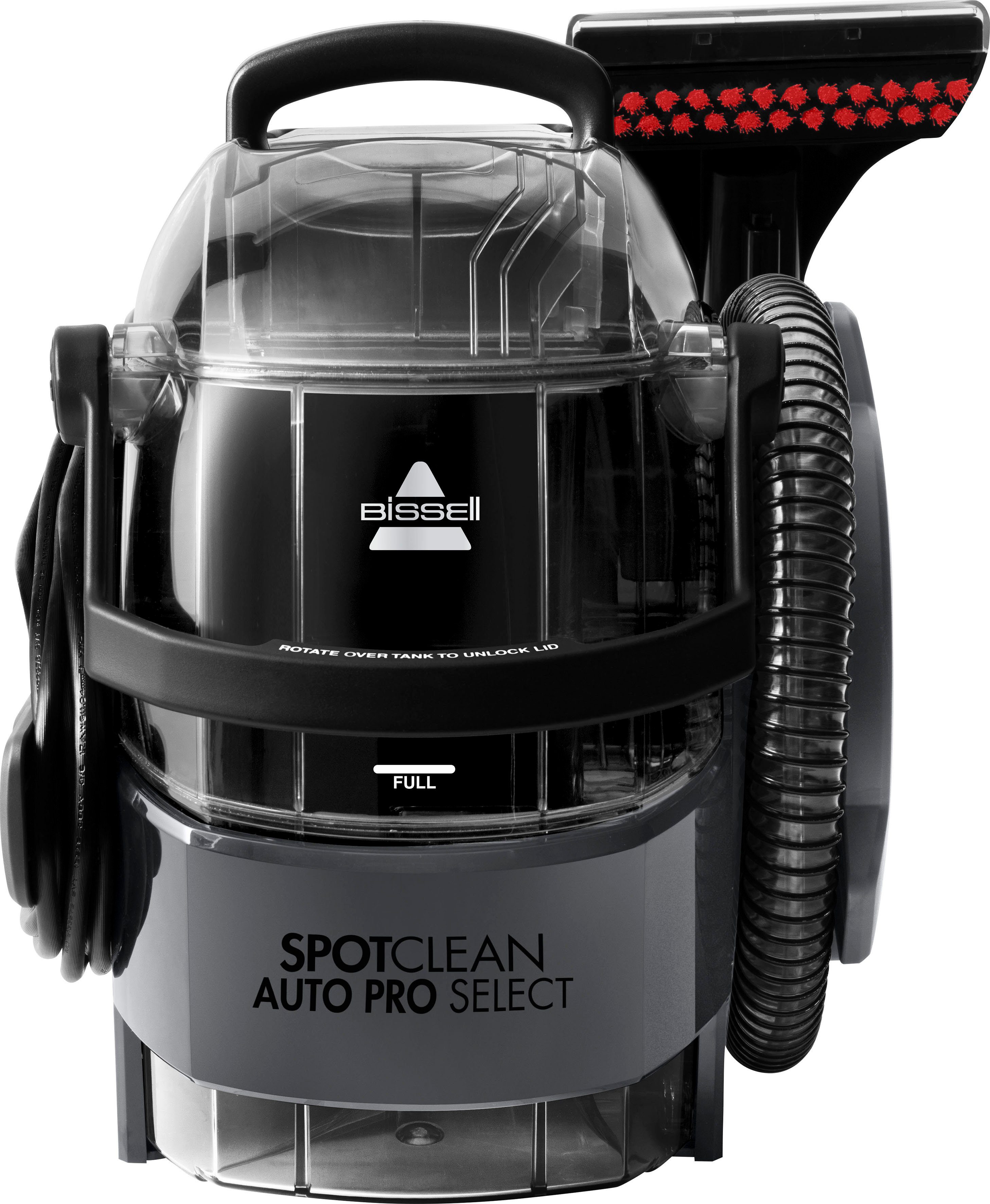 Bissell Wasch-Sauger 3730N, SpotClean Auto Pro Select, leistungsstark, Dual-XLTank, 750 W, beutellos, >15kPa, inkl Fugendüse, reinigt Flecken auf Teppich, Polster, Autositz