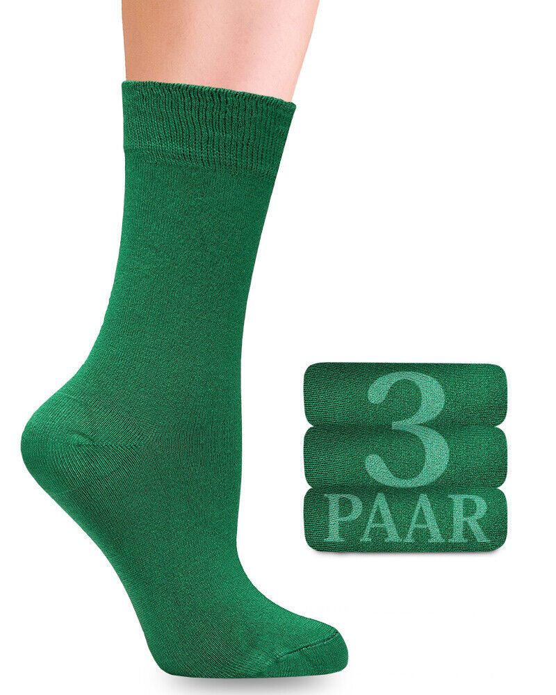 Fiera Besa Businesssocken (3 Paar) Damen Socken mit Lycra Komfortnaht, elastische Socken
