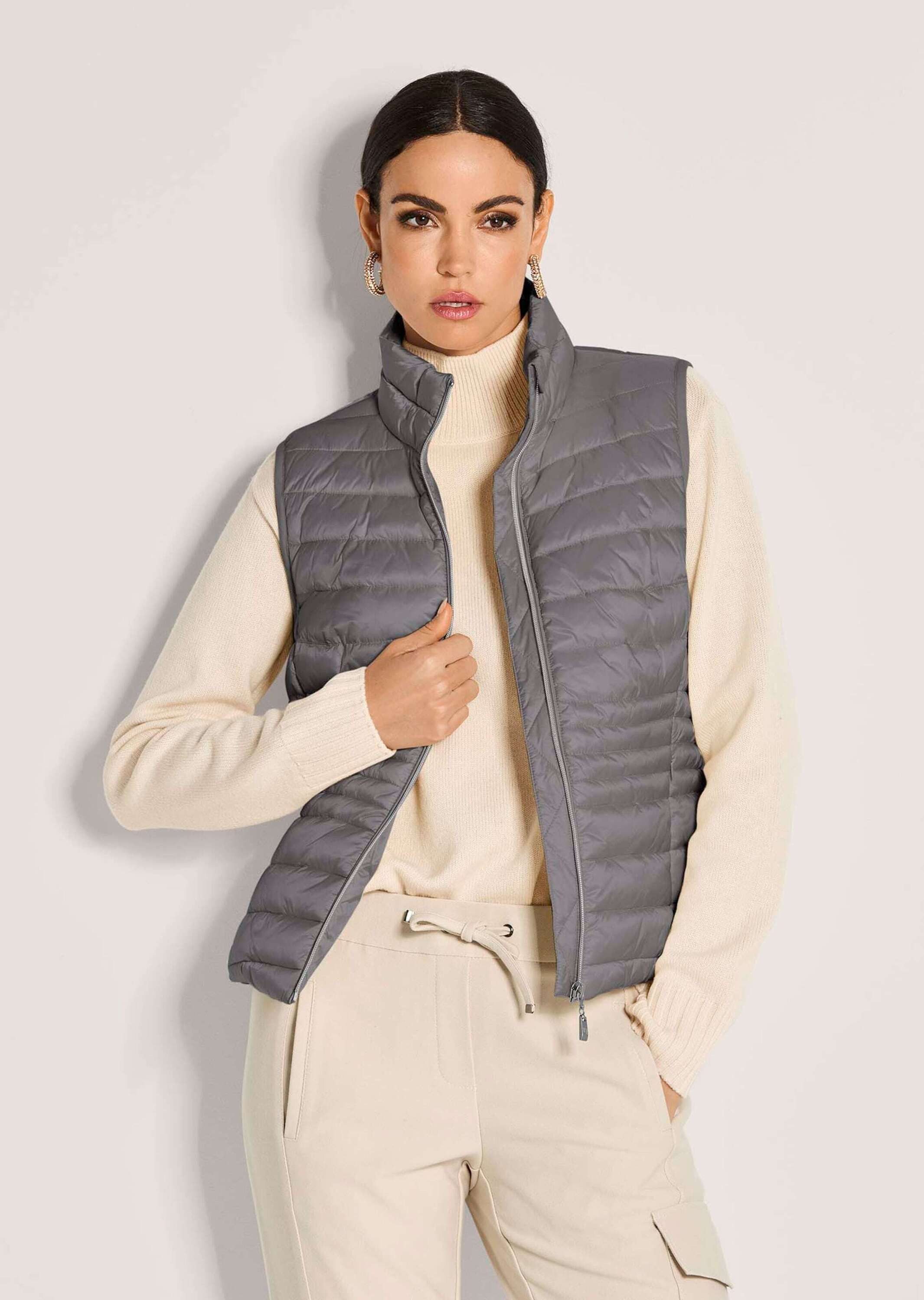 MADELEINE Kurzweste Verkürzte Steppweste für Damen Taillierte Weste mit Ste günstig online kaufen