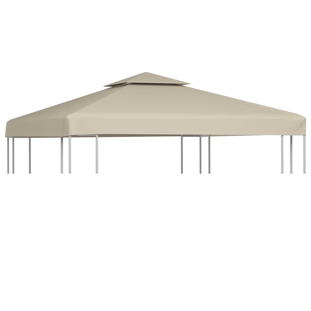 vidaXL Pavillon-Ersatzdach Pavillon-Ersatzdach 310 g/m² Beige 3x3 m, 300 x 300 cm