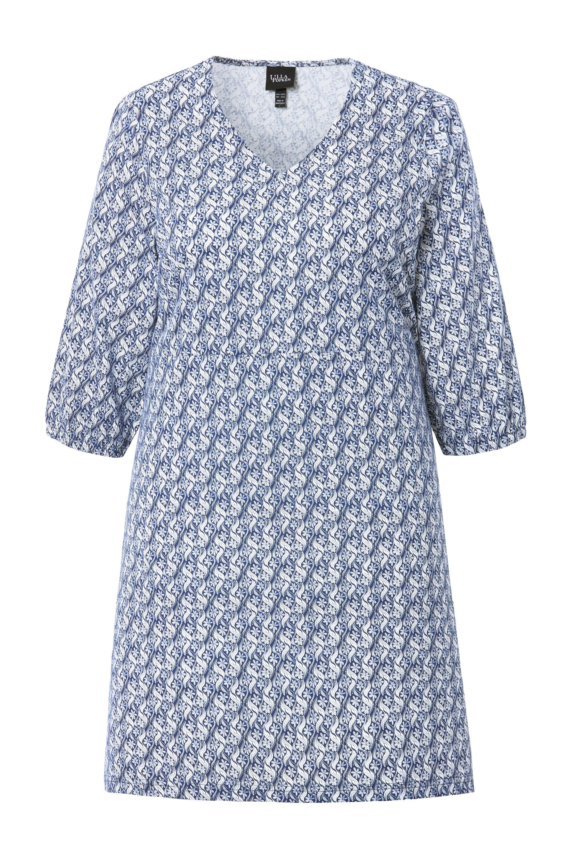 Ulla Popken Jerseykleid Jerseykleid A-Linie Quernaht günstig online kaufen