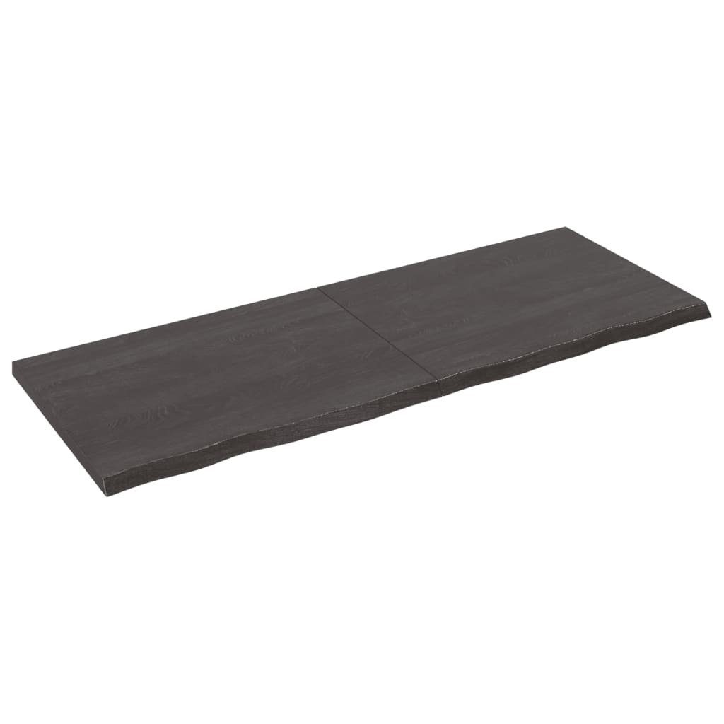 Tischplatte Behandelt Eiche furnicato 160x60x(2-4)cm Massivholz