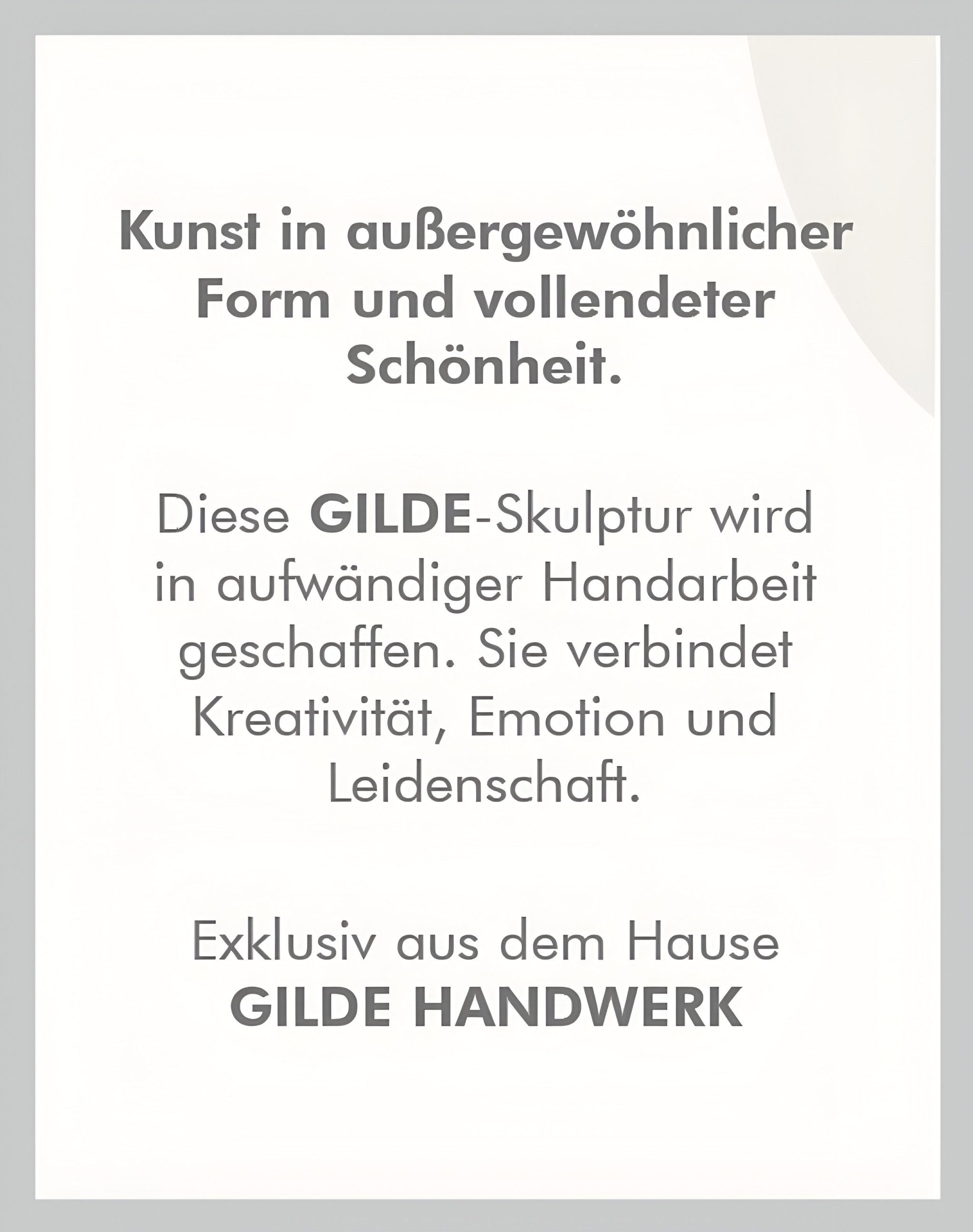 GILDE Dekofigur Indoor - Gilde Francis Paar Kuschelrunde - Dekofigur Indoor (Einzelartikel, 1 St), Für Drinnen, stilvolles Designobjekt – Bild 4 von 5