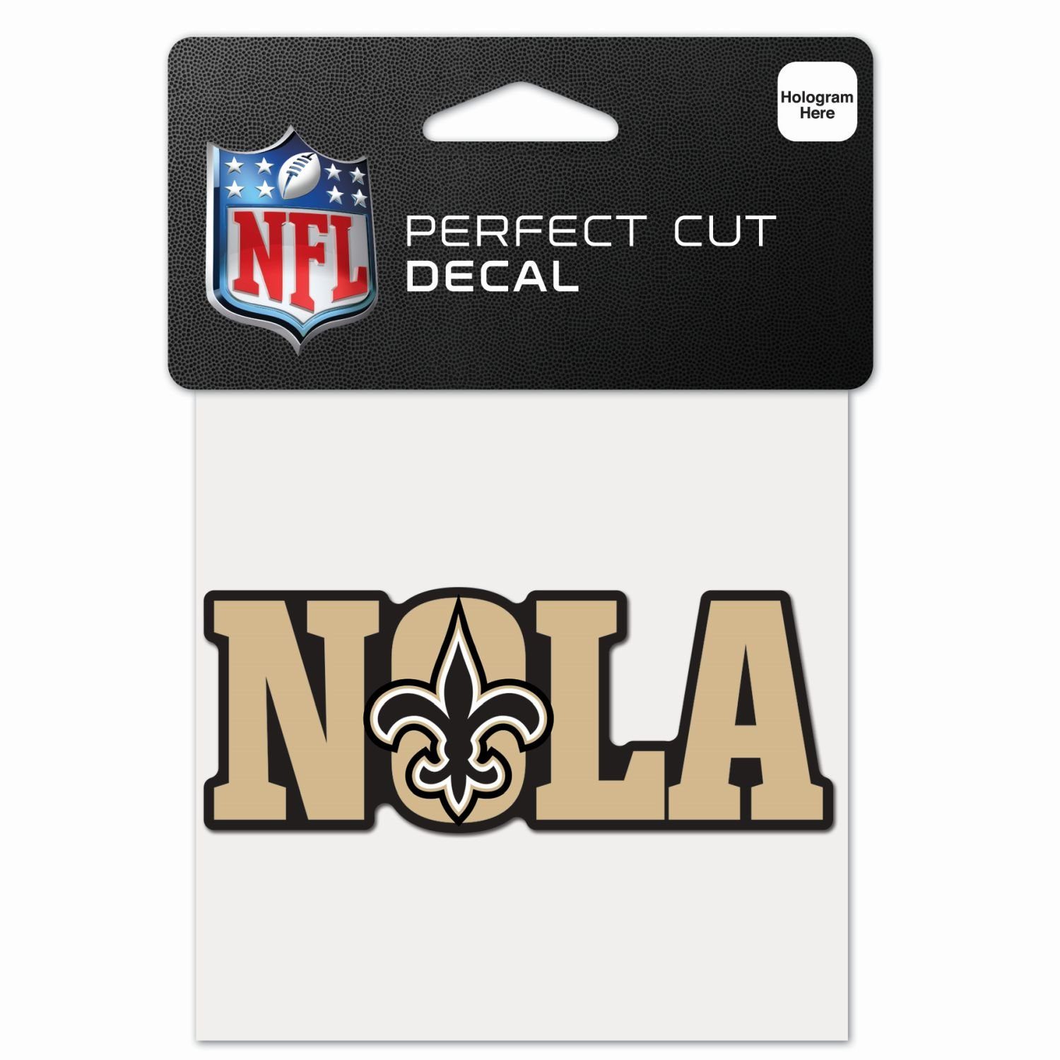 WinCraft Wanddekoobjekt Perfect Cut 10x10cm New Teams Saints Aufkleber NFL Orleans Slogan