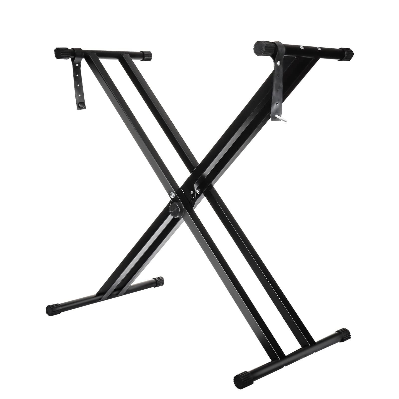 Keyboardständer Doppelstrebiger Keyboardständer, höhenverstellbar von 61 cm bis 98 cm