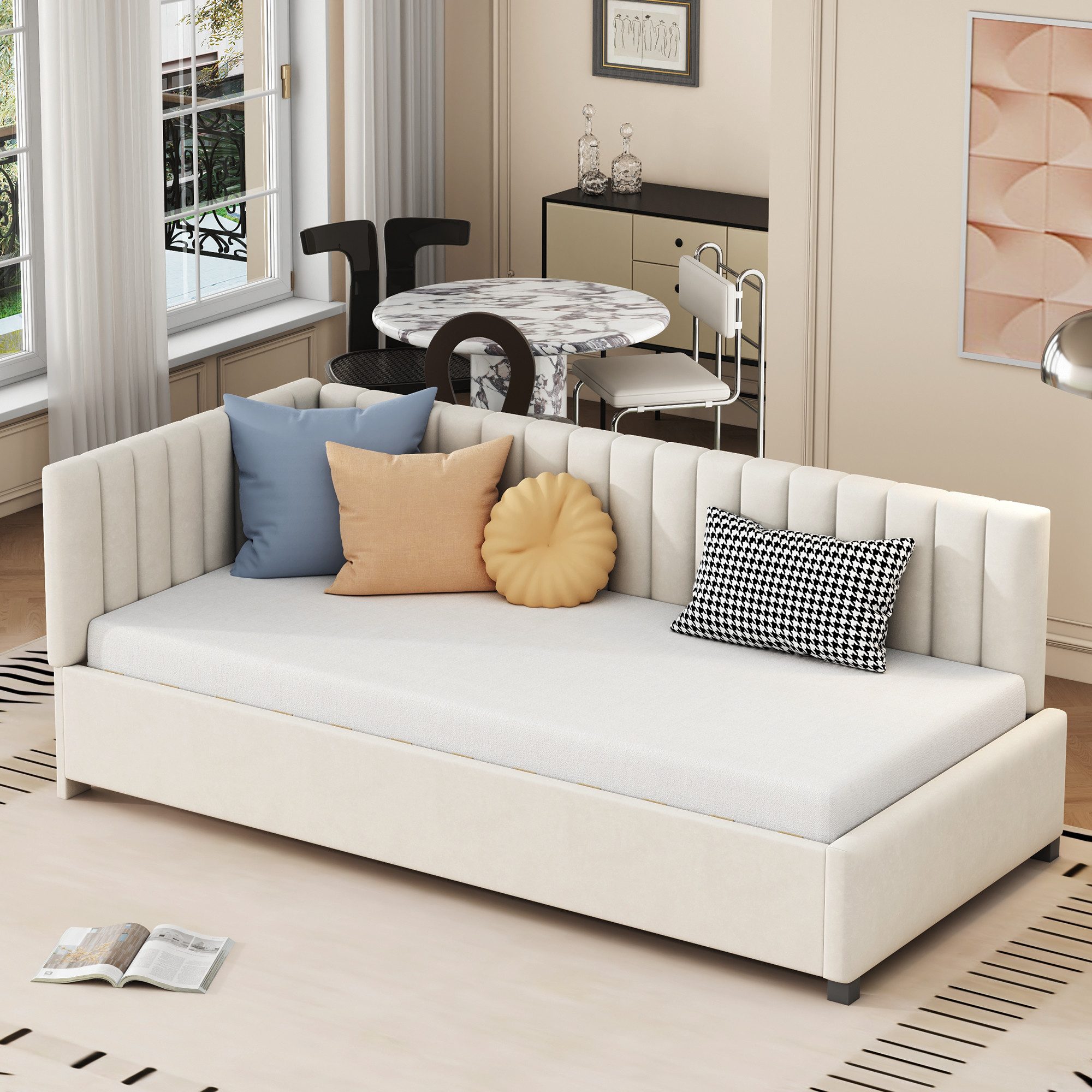 STILVORA Daybett 90×200 Schlafsofa Polsterbett mit günstig online kaufen