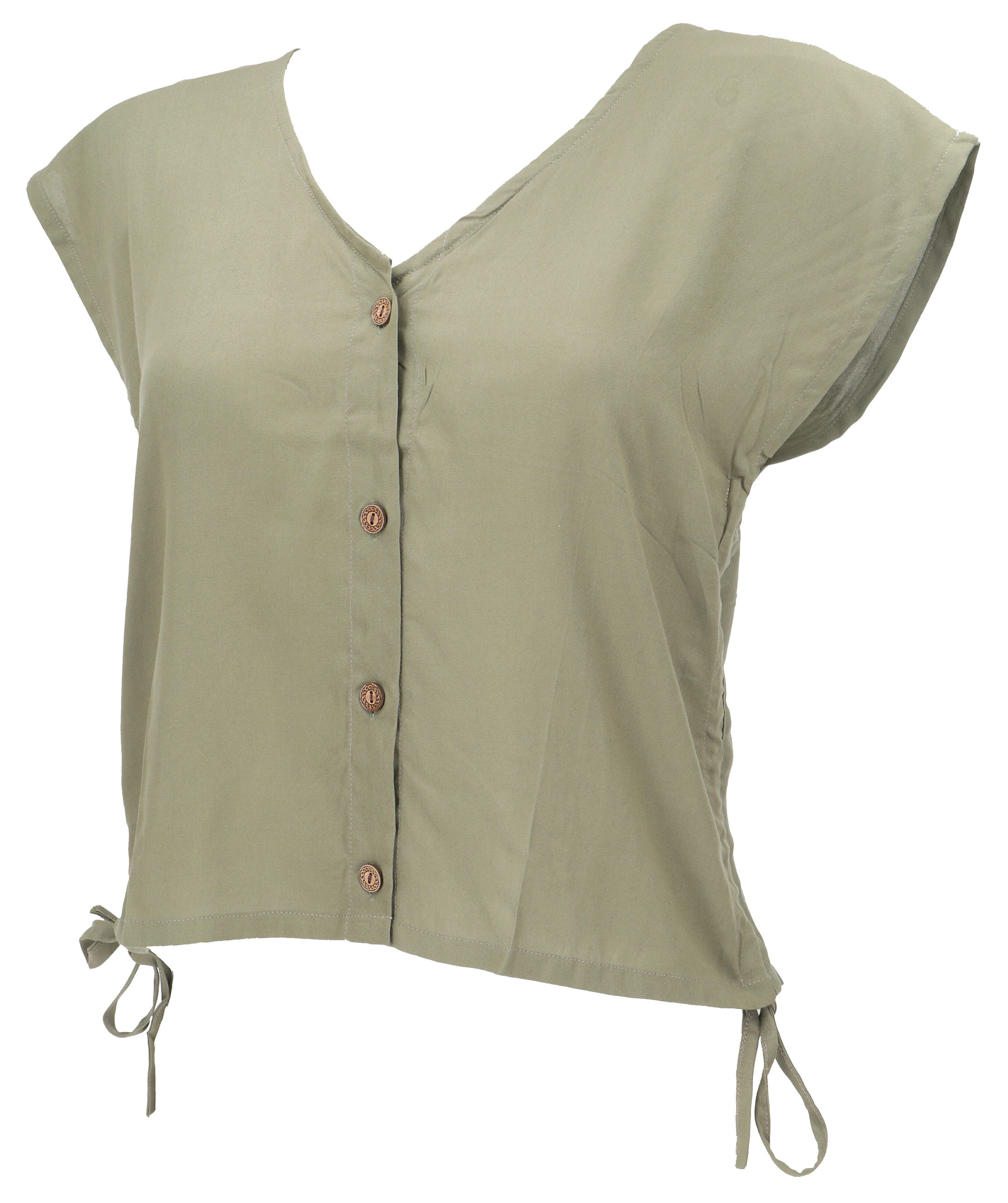 Guru-Shop Longbluse Luftiges Boho Blusentop, Basic günstig online kaufen