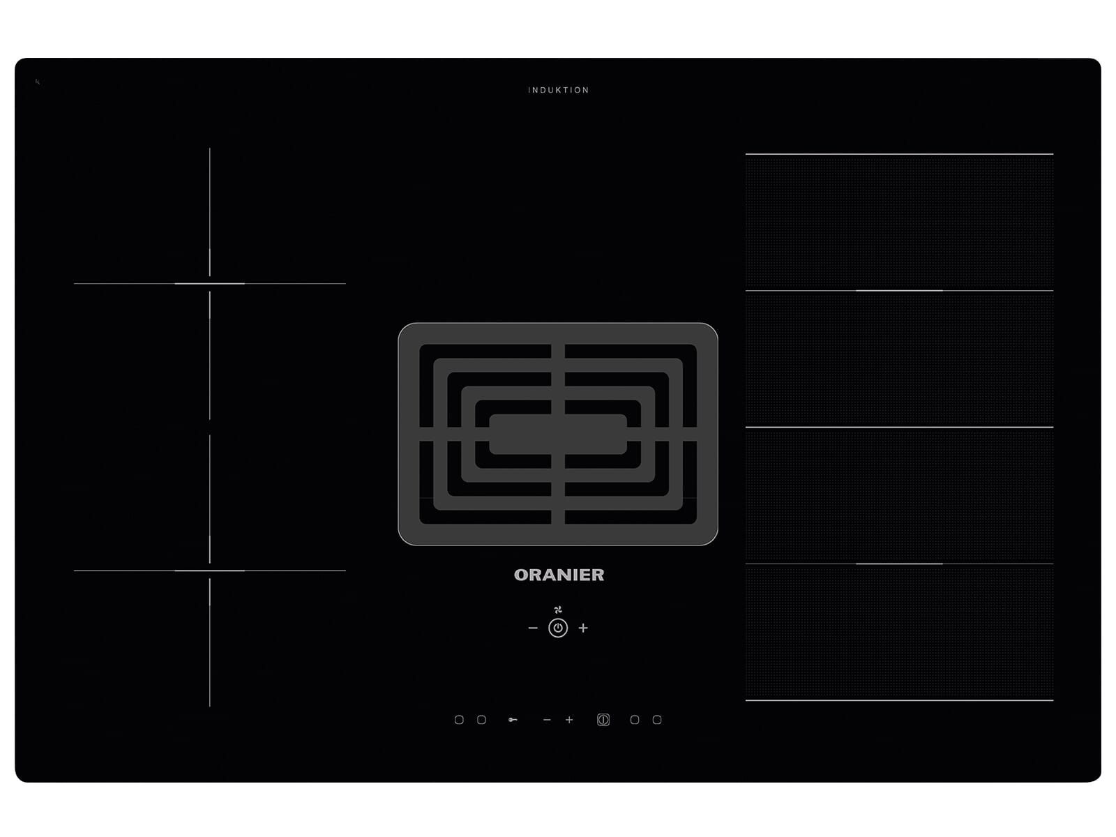 Oranier Kochfeld mit Dunstabzug 1084 81, Timer, TouchControl-Bedienung