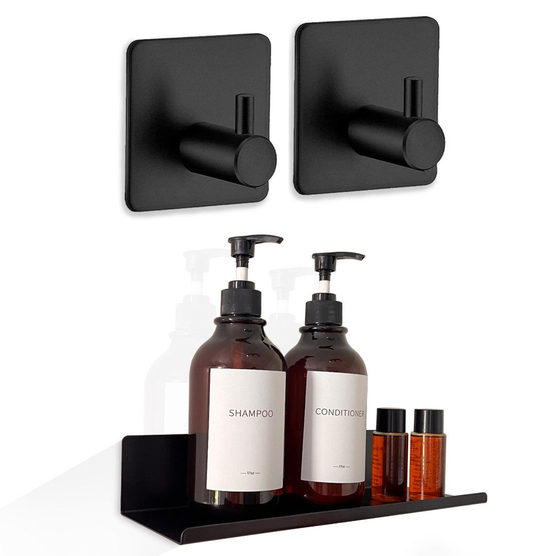 LIVINA HOME Handtuchhaken Handtuchhaken Haken selbstklebend, Duschablage ohne Bohren, Badezimmer, Bad, Küche