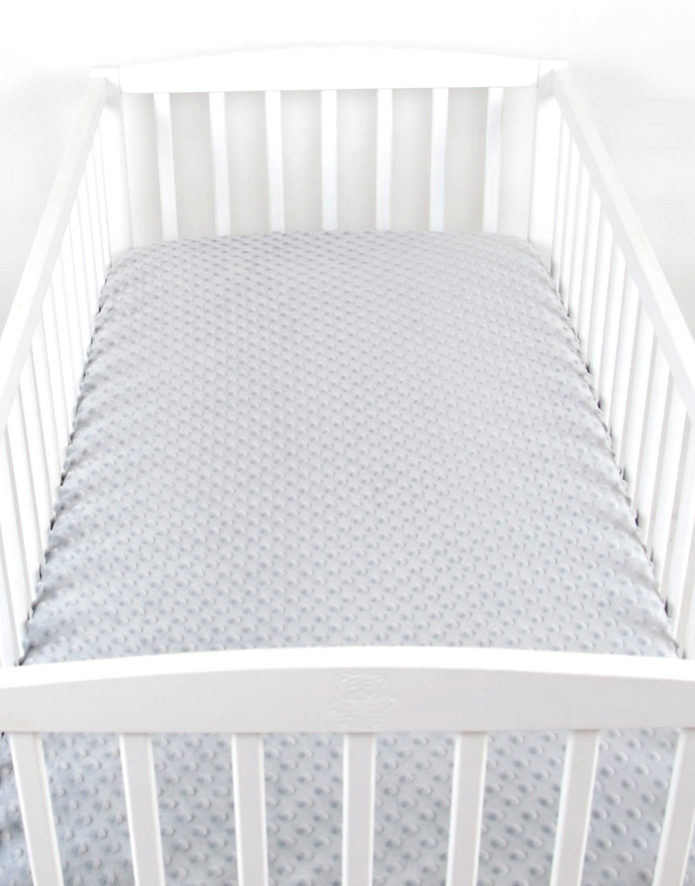 BabyLux Spannbettlaken BABYLUX Spannbettlaken MINKY 60x120 70x140 90x200 120x200, Gummizug: ja, 60x120cm grau