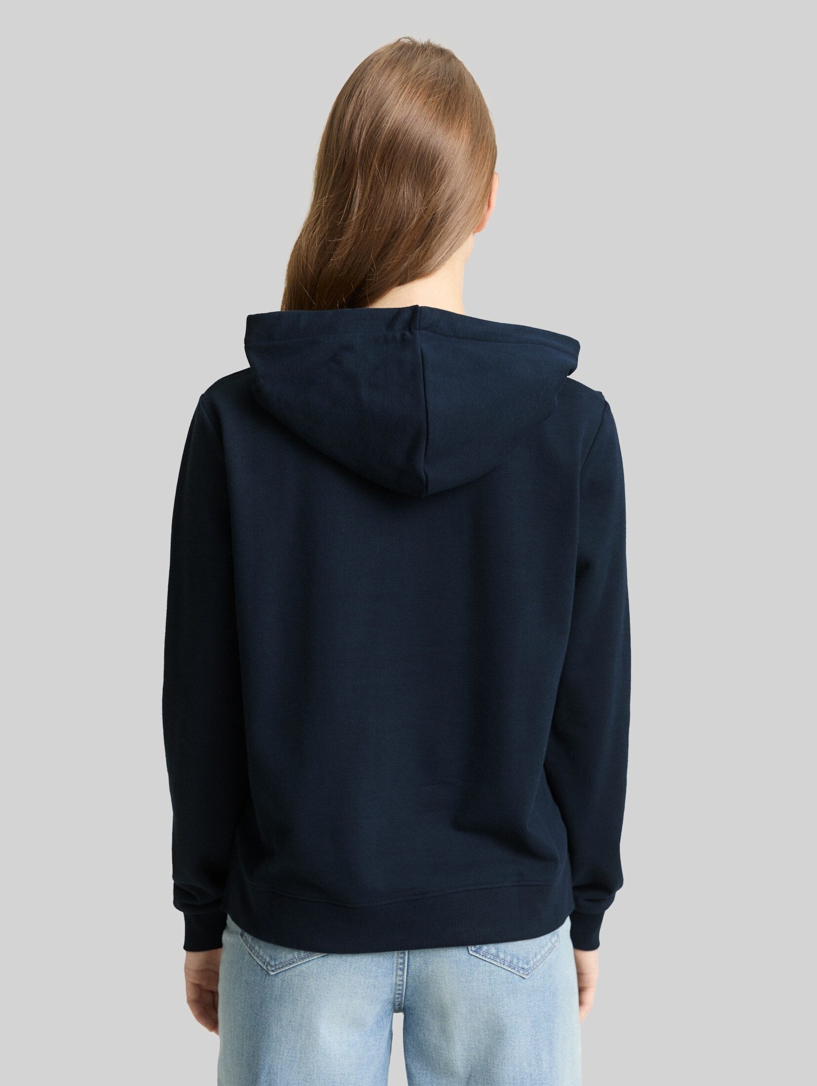 TOM TAILOR Denim Sweatshirt Strick & Sweatshirts Hoodie Sweatshirt mit Stickerei
