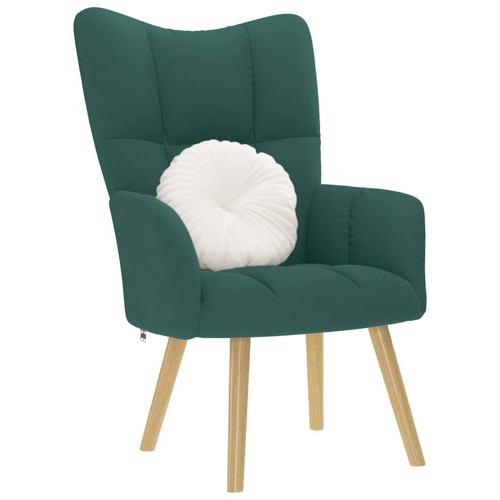 vidaXL Sessel Relaxsessel Dunkelgrün Stoff