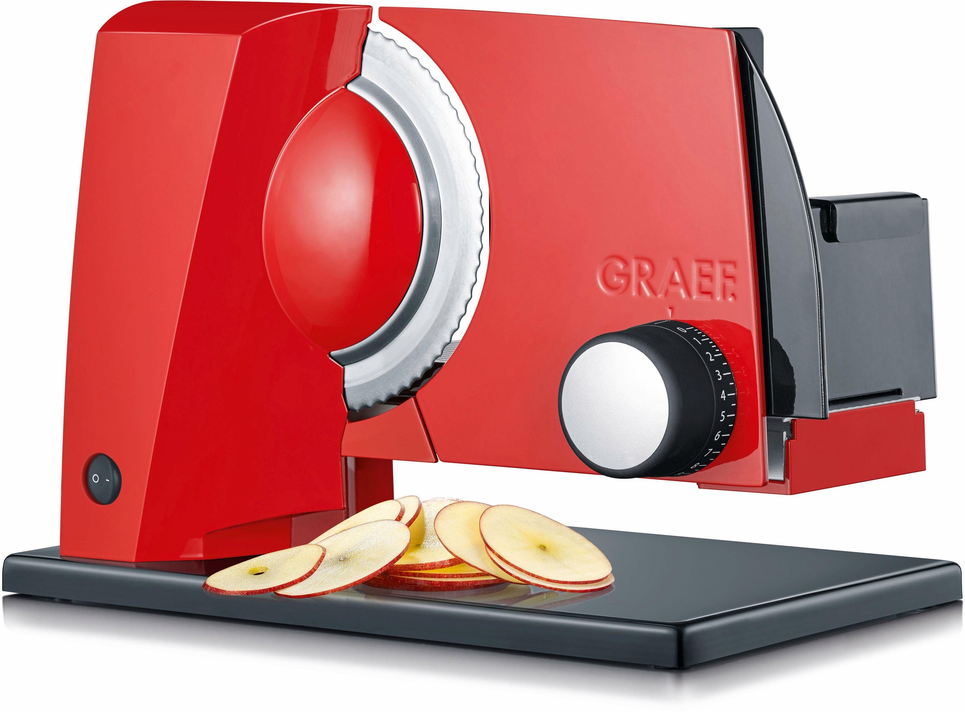 Graef Allesschneider SLICED KITCHEN SKS S11003, 170 W, mit Bodenplatte Rot