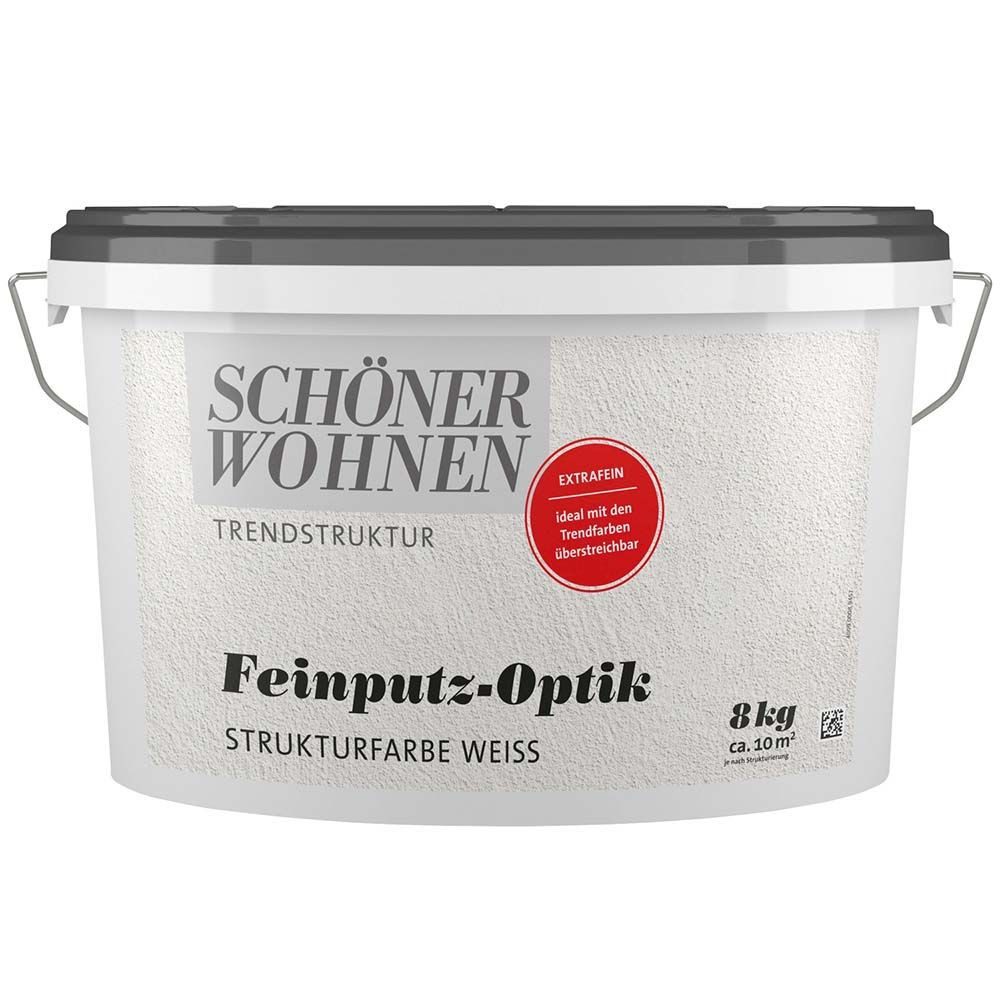 SCHÖNER WOHNEN FARBE Wandfarbe Schöner Wohnen Feinputz-Optik extrafein 8,0 kg weiß