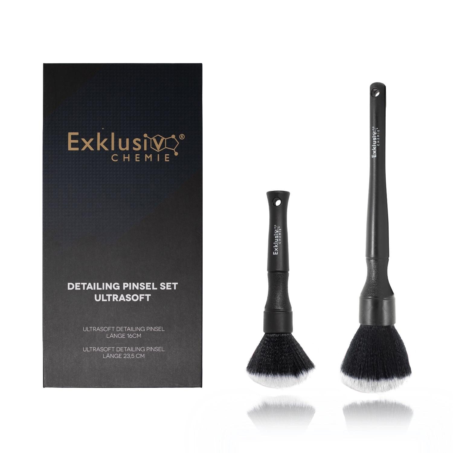 Exklusiv Chemie GmbH Autowaschbürste Detailing Pinsel Set Ultrasoft, (2 teilig), Ultrasoft & Oberflächenschonend