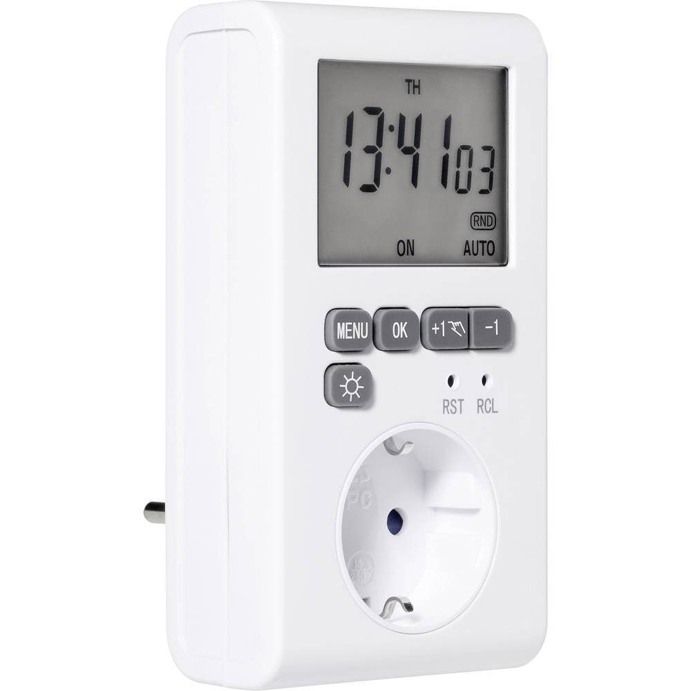 Sygonix Zeitschaltuhr Digitale Wochenzeitschaltuhr SY-3057190, Countdown-Funktion, Timer-Funktion