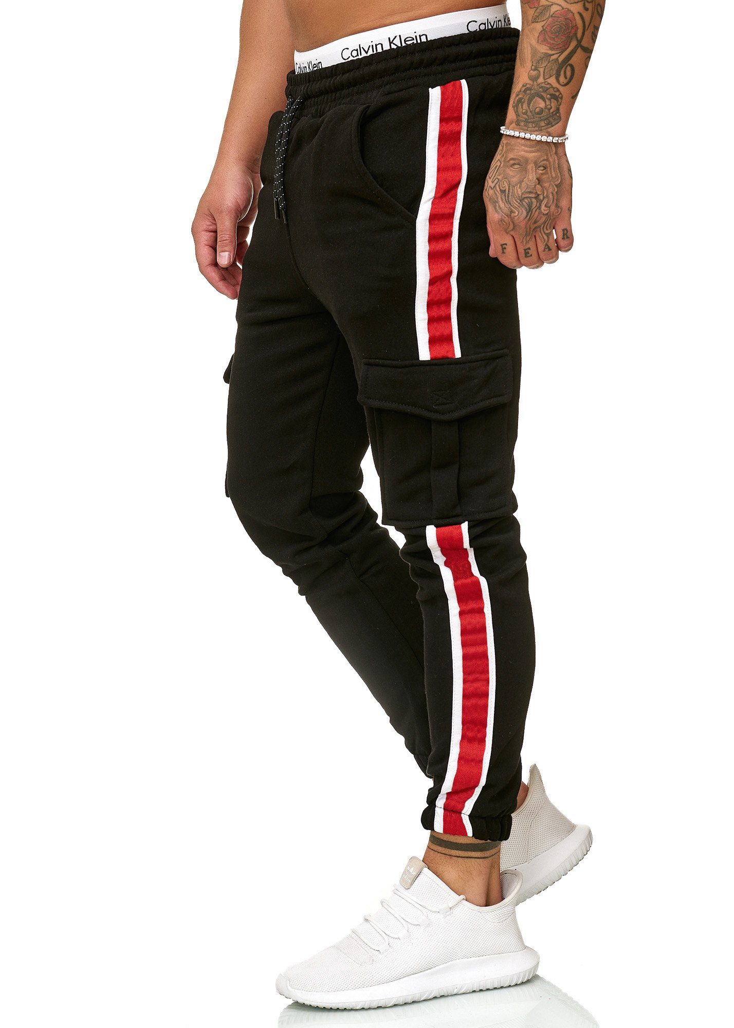 Herren, Fitness, Trainingshose, Code47 Schwarz Jogginghose, Gym, Sport Code47 (1-tlg) Jogginghose