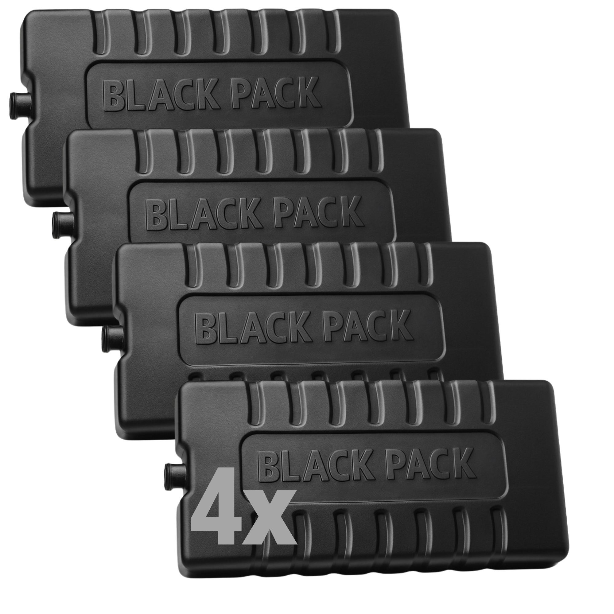 ToCi Kühlakku BLACK PACK Kühlakku Sets 220ml - Wiederverwendbare Kühlakkus Schwarz