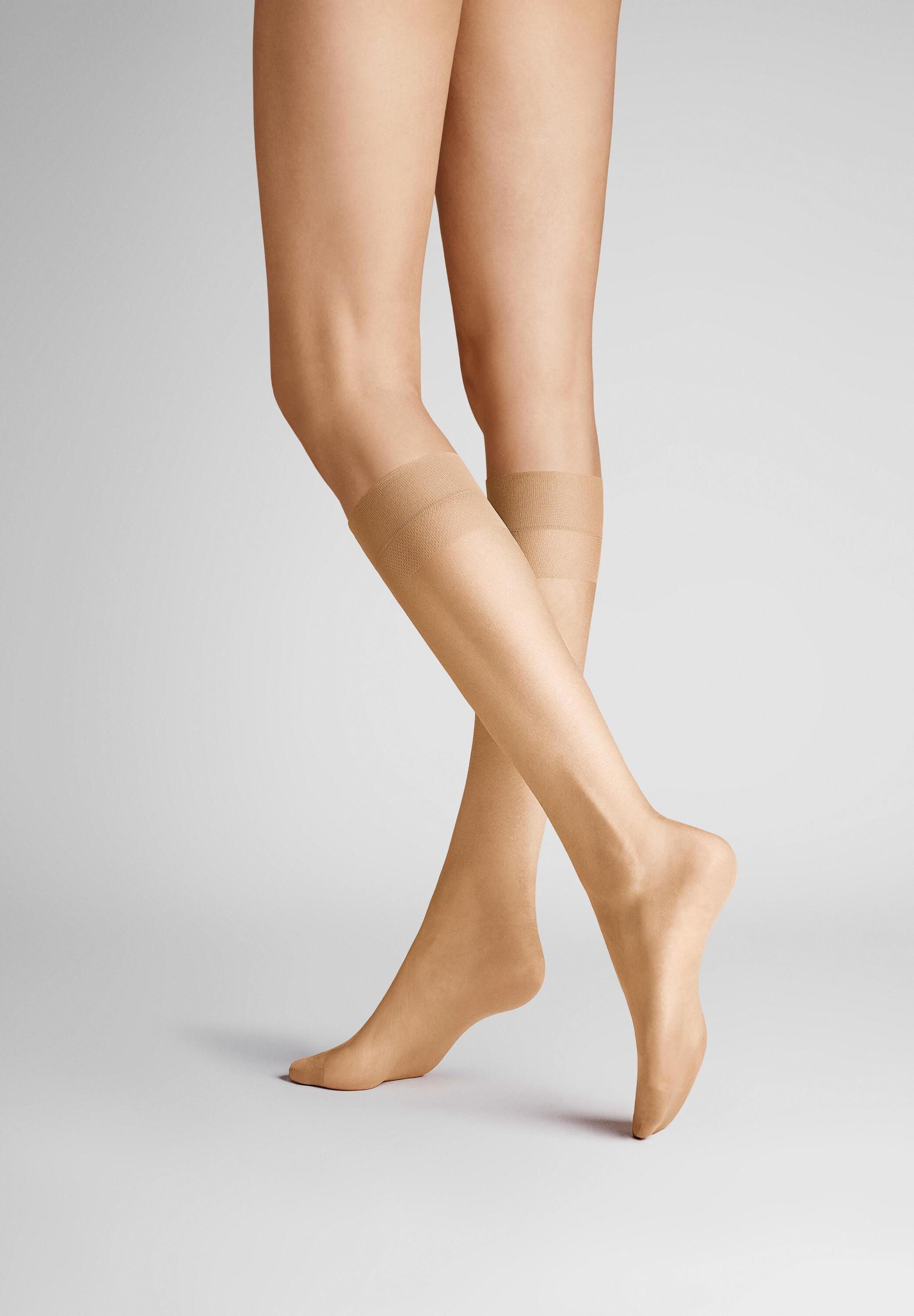 Hudson Feinkniestrümpfe Lilly Lafina 15 2-Pack (2-Paar) Kniestrümpfe im Doppelpack aus 100% Polyamid