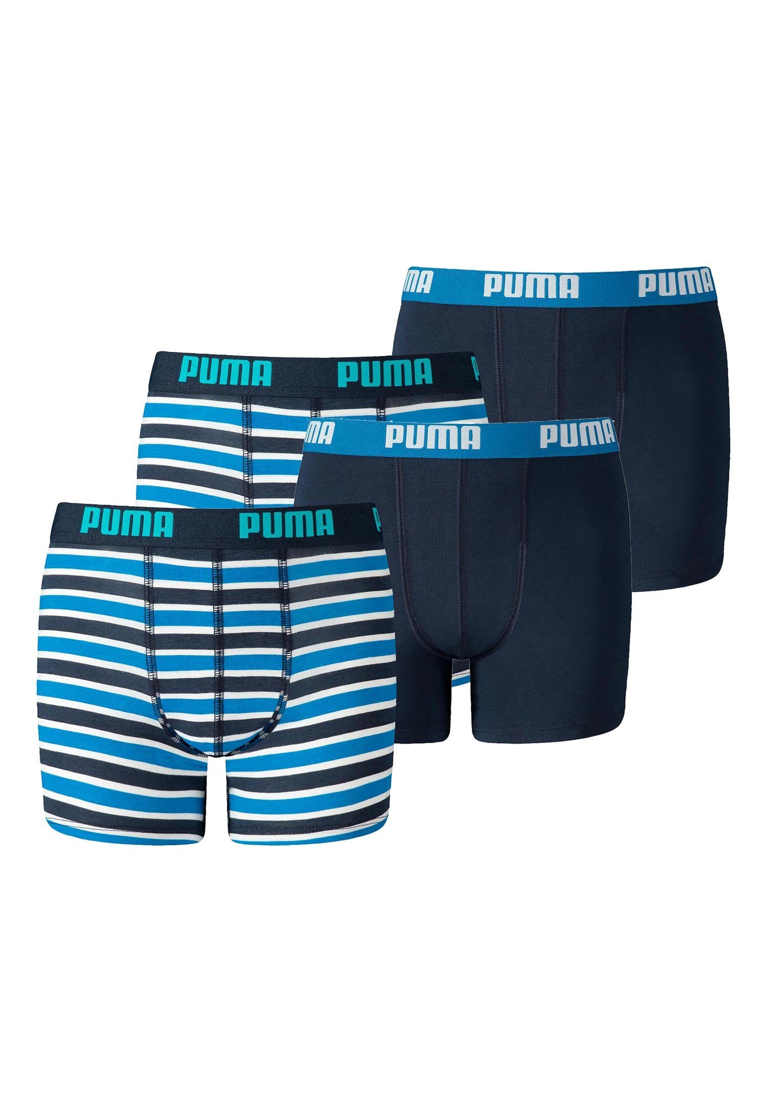 PUMA Boxershorts JUNGEN BASIC BOXER Printed Stripes 2P