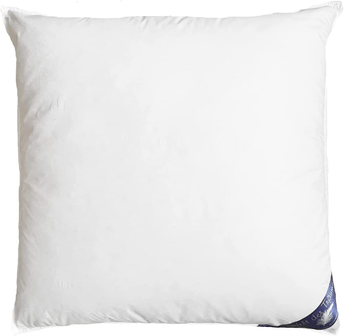 Welt der Träume Gänsedaunenkopfkissen Daunen-Federn Kissen Kleinkissen Kopfkissen (15) 40x40 cm, Füllung: Daunen und Federn, kein Lebendrupf, Bezug: 100% Baumwolle, Seitenschläfer, Rückenschläfer, Bauchschläfer, Pflegeleicht, waschbar, trocknergeeignet