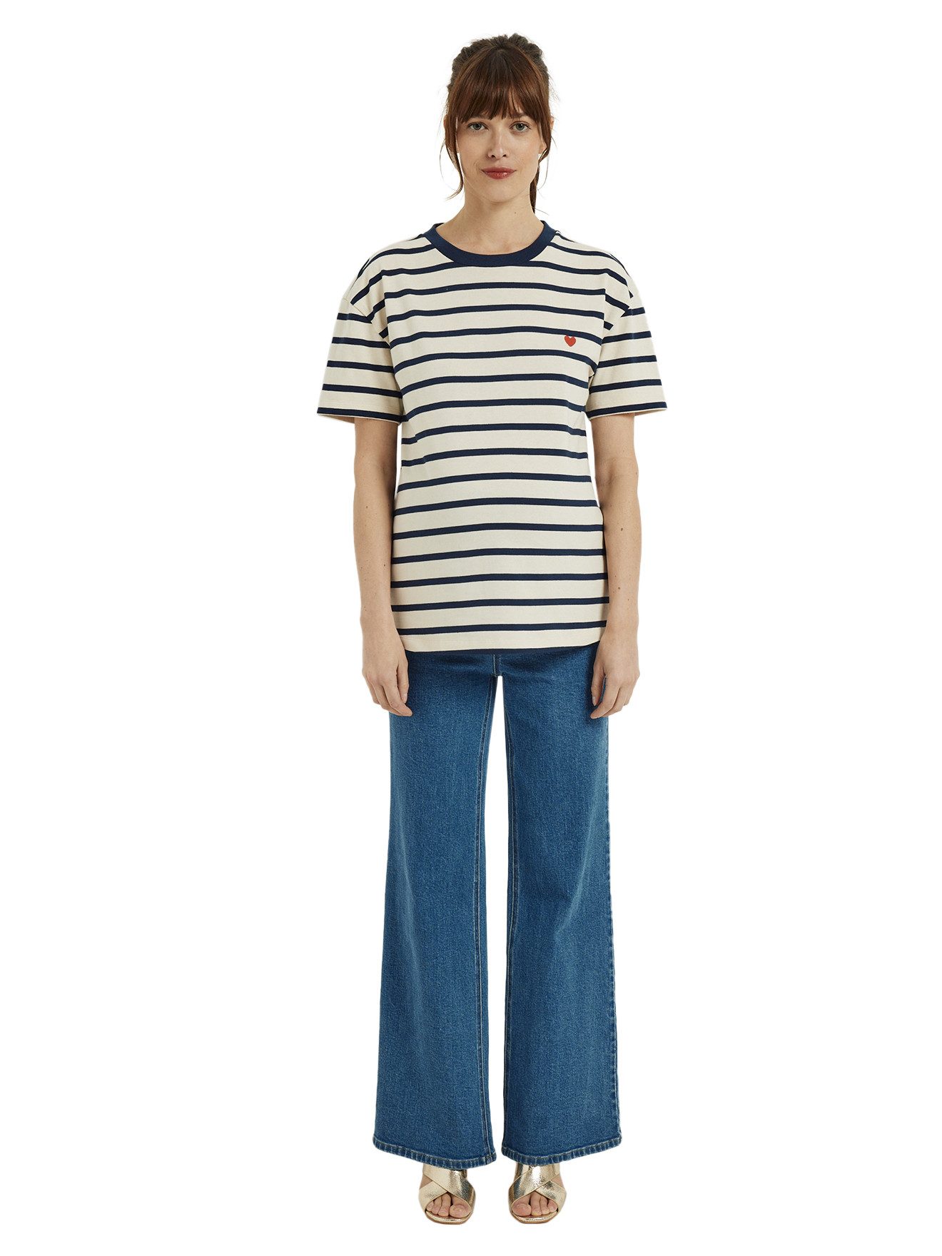 vertbaudet Umstandsshirt Ringelshirt für die Schwangerschaft